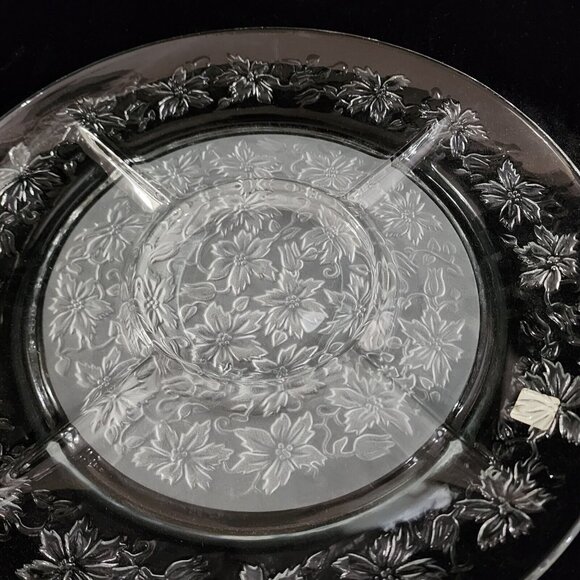 Princess House Fantasia Divided Appetizer Dip Plate 13" charcuterie chip snack p - Picture 6 of 11